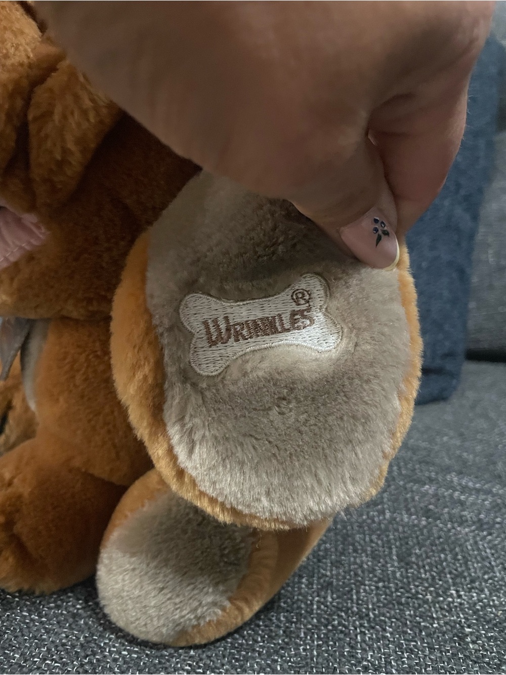 Vintage Wrinkles Plush Dog Toy - Picture 4 of 6